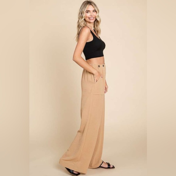 Culture Code Full Size High Waist Wide Leg Cargo Pants - Picture 3 of 4